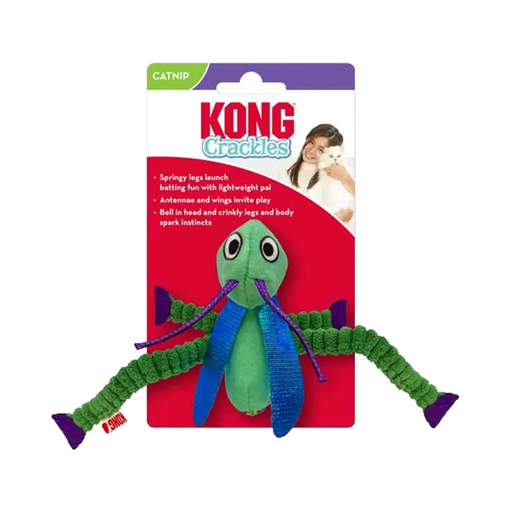 Kong Crackles Gresshoppe - 15x15x5 CM