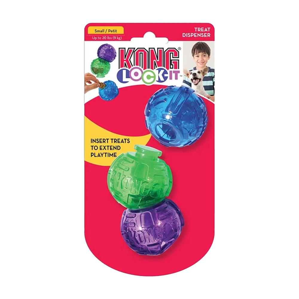 Kong Lock It Liten - 3-pakning