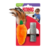 Kong påfyllbar kattemynte fjærtopp gulrot - 13x6x1 cm