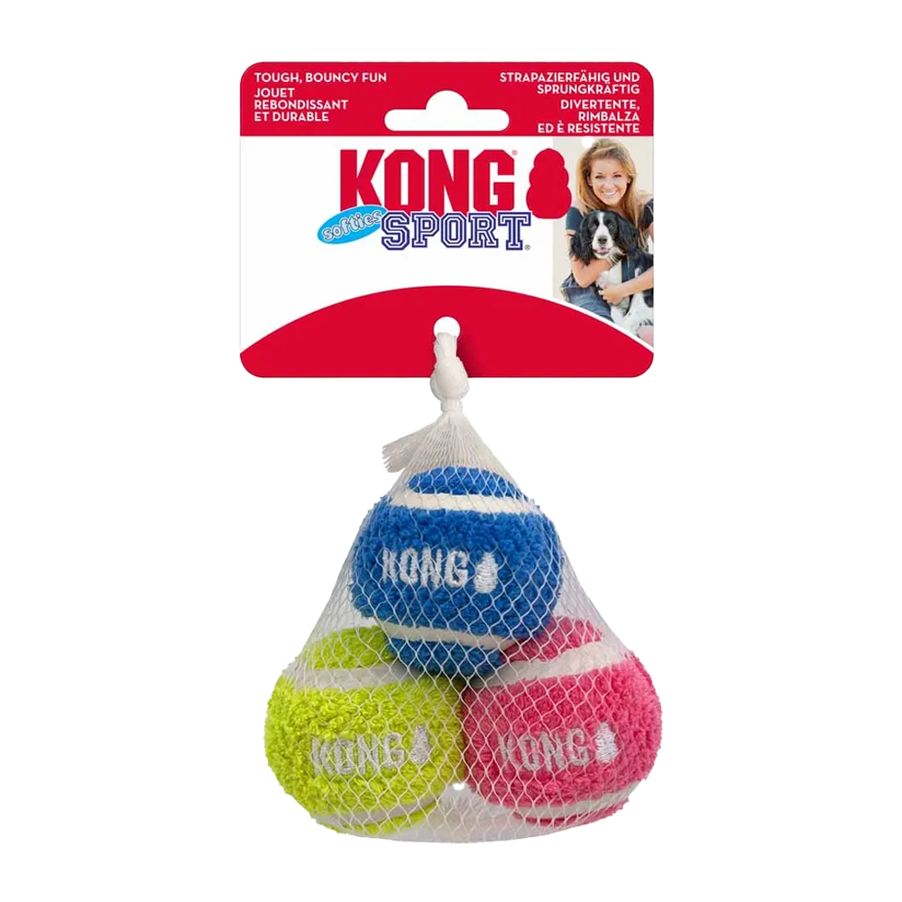 Kong Sport Softies Ball S 3-pakning Mix Ø - 5 cm