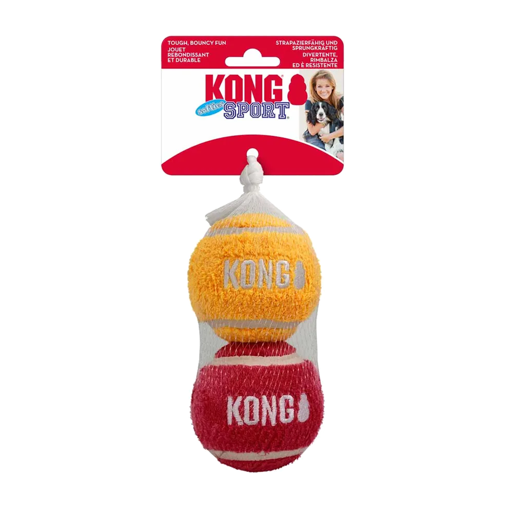 Kong Sport Softies Ball L 2-pakning Ø - 7,5 cm