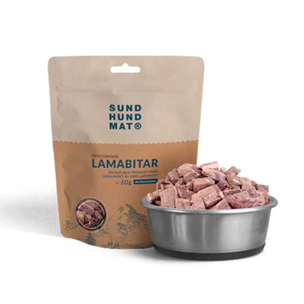Frysetørkede lamabiter - 60 g