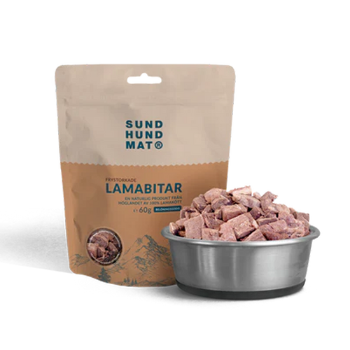Frysetørkede lamabiter - 60 g