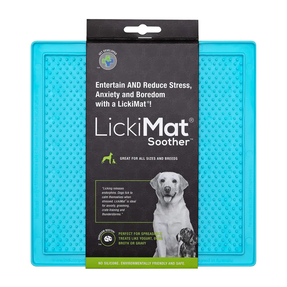 Hundeskål Lickimat Smokk Lyseblå - 20x20 CM