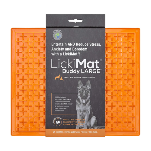 Hundeskål Lickimat Buddy Xl Oransje - 30,5x25,5 CM