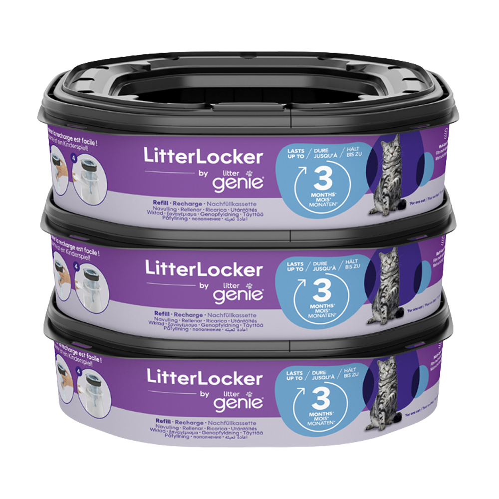 Refill 3-pakning Litterlocker fra Littergenie