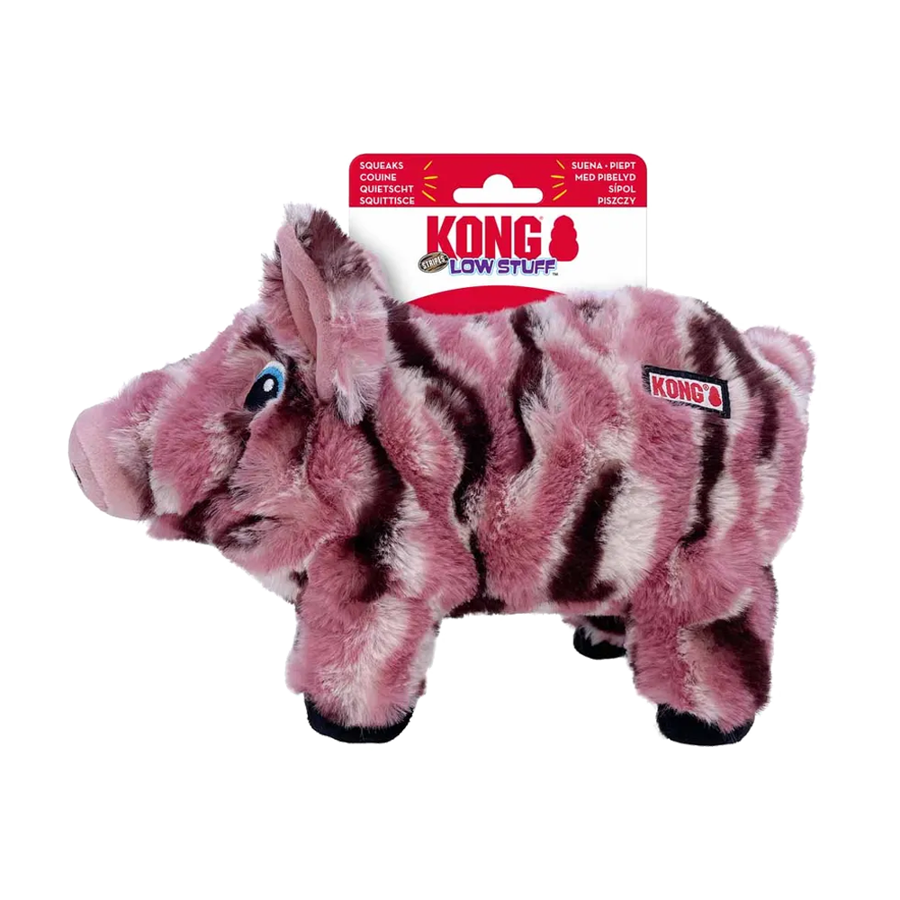 Kong Low Stuff Stripete Gris - 16,5x26,5x7,5 cm