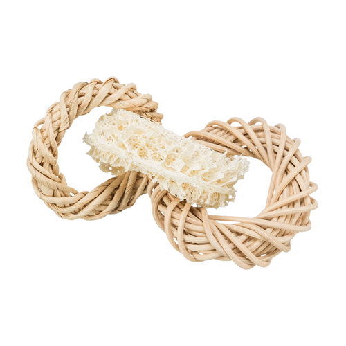 Luffaring - Rattan &amp; Corn Leaf Rings