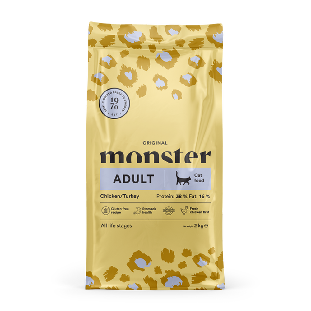 Monster Cat Orig. Adult Kylling/Kalkun