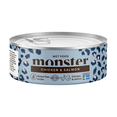 Monster Cat Ad Multi Chick/Salm boks - 100 g
