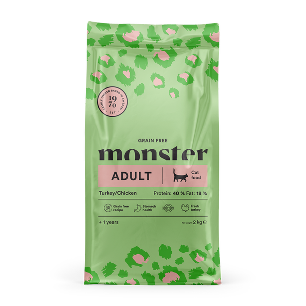 Monster Cat Voksen Tyrkia/Kylling