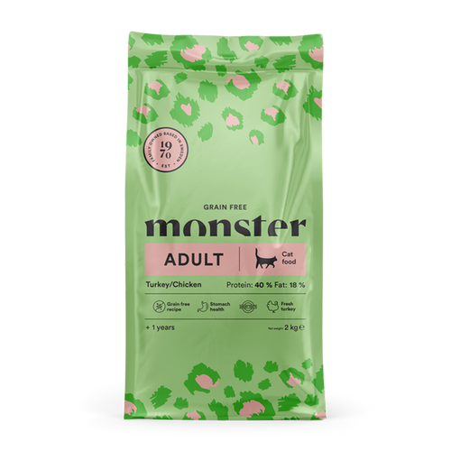 Monster Cat Voksen Tyrkia/Kylling