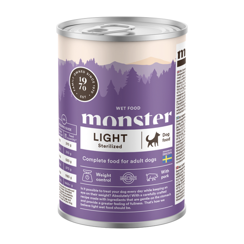 Monster Dog Adult Light/ Sterilisert boks - 400 g