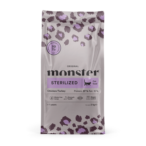 Monster Cat Orig. Sterilized Kylling/Kalkun