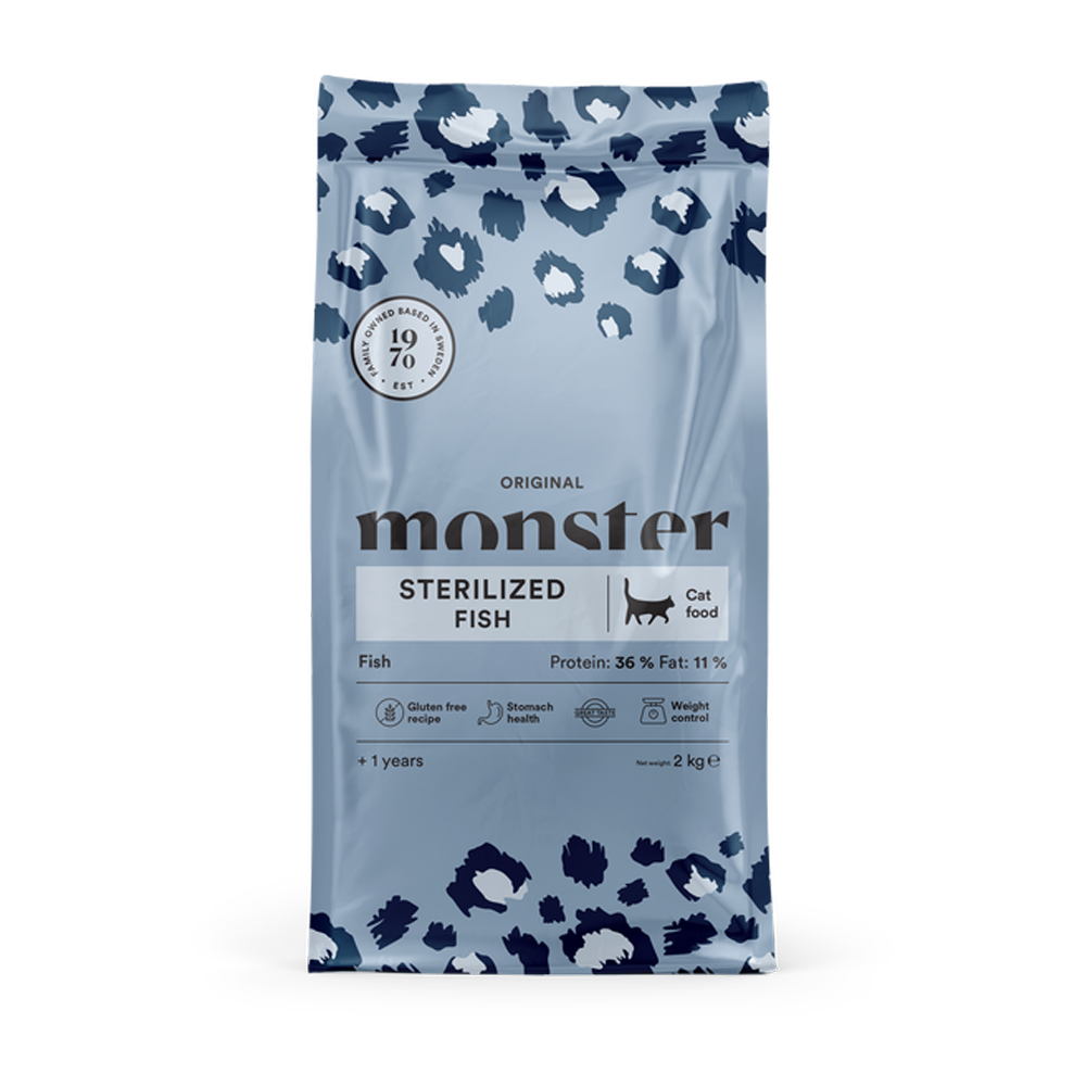 Monster Cat Original Sterilisert Fisk 2 kg