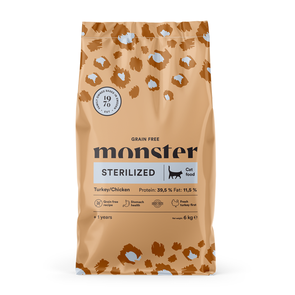 Monster Cat GF Sterilized Kalkun/Kylling