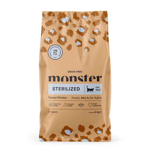 Monster Cat GF Sterilized Kalkun/Kylling