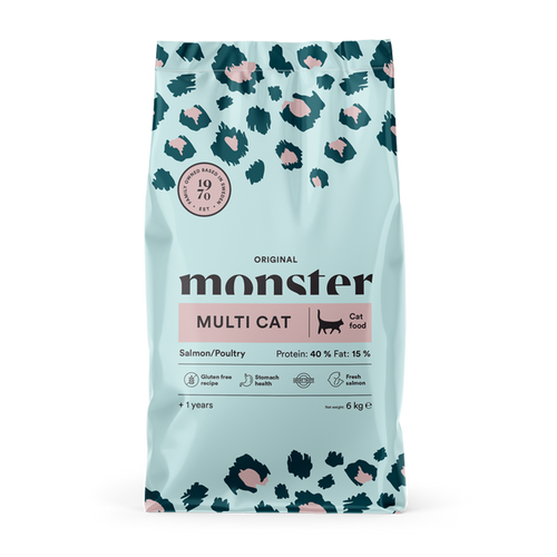 Monster Cat Orig. Multicat Laks/Fjærkre
