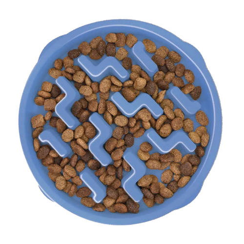 Oh Food Bowl Fun Feeder Slo - Skål S Blå - 20,5x5 CM