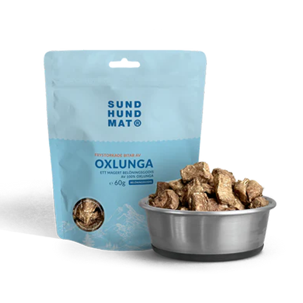 Frysetørket okselunge - 60 g
