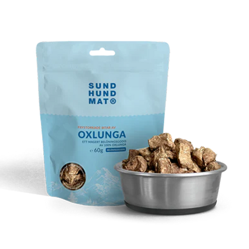 Frysetørket okselunge - 60 g