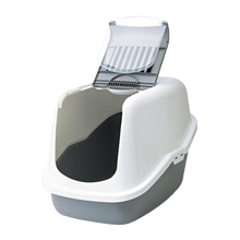 Nestor Kattetoalett Hvit/Grå - 56x39x38,5 cm