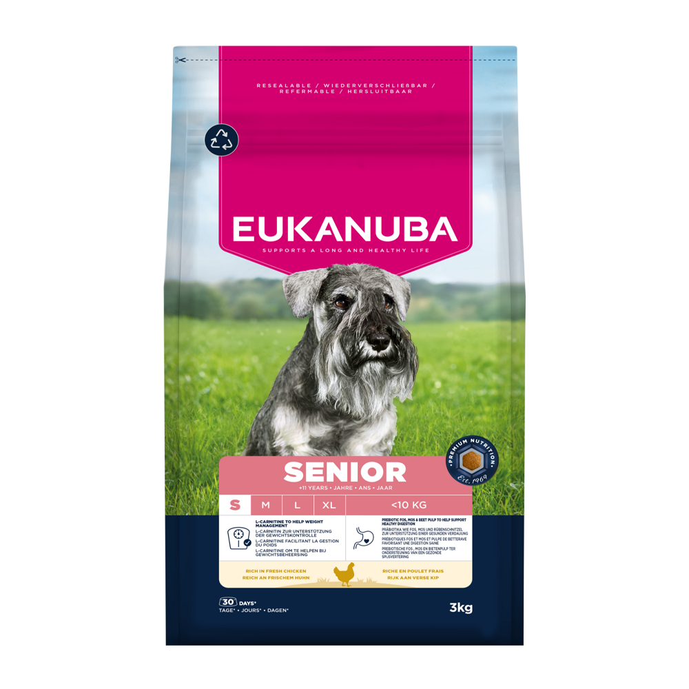 Euk Hunde Senior Liten - 3 KG