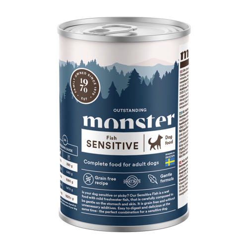 Monster Dog Adult Sensitive Fish Box - 400 g