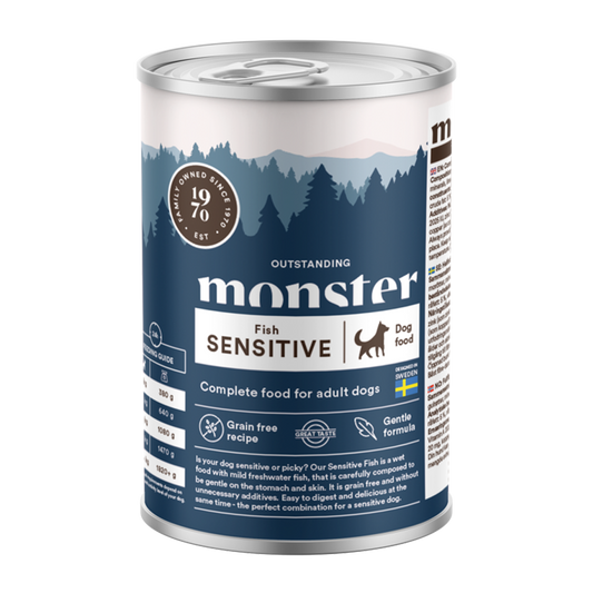Monster Dog Adult Sensitive Fish Box - 400 g