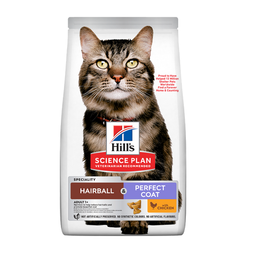 Science Plan hårballer til voksne katter + stk - 1,5 kg