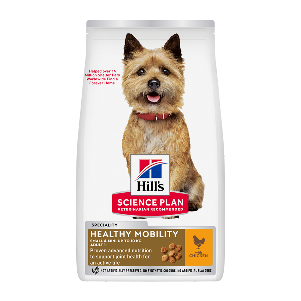 Science Plan Canine Adult Healthy Mobility Small &amp; Mini Kylling - 1,5 kg