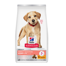 Science Plan Puppy Perfect Digestion Stor Rase Med Kylling Og Brun Ris - 12 KG