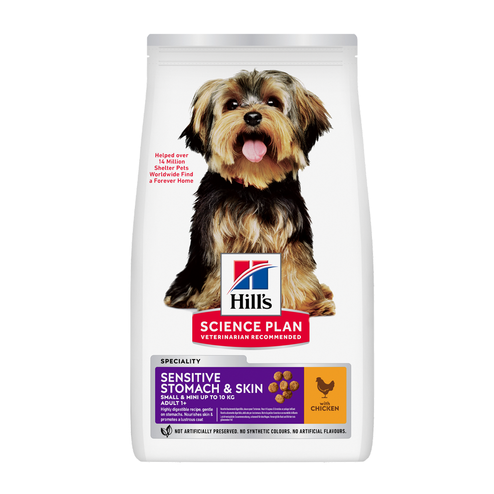 Science Plan Canine Adult Sens. mage og hud liten og mini kylling - 3 kg