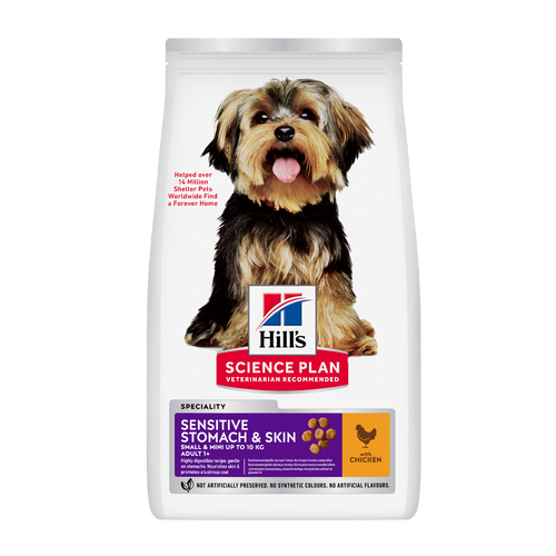Science Plan Canine Adult Sens. mage og hud liten og mini kylling - 3 kg