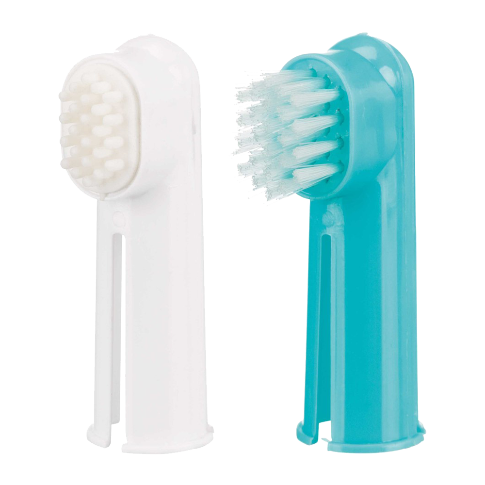 Tannbørstesett for fingertupper - 6 cm