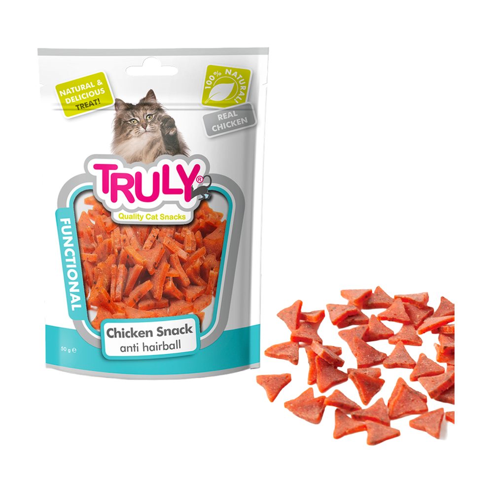 Truly Cat Kyllingsnacks Anti-hårballer - 50 g
