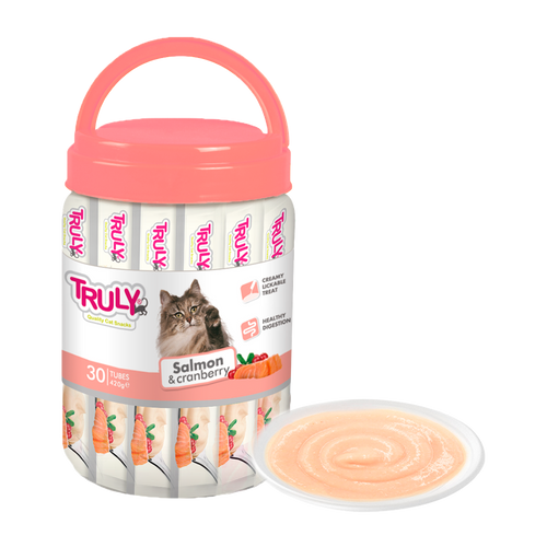 Truly Cat Kremete, slikkbar laks og tranebær - 420 g
