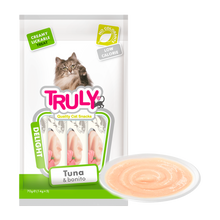 Truly Cat Kremete, slikkevennlig tunfisk og bonito - 70 g