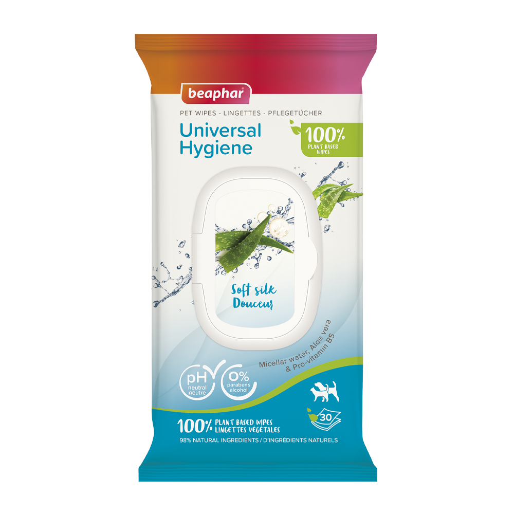 Bio Universal våtservietter for kjæledyr - 30 stk