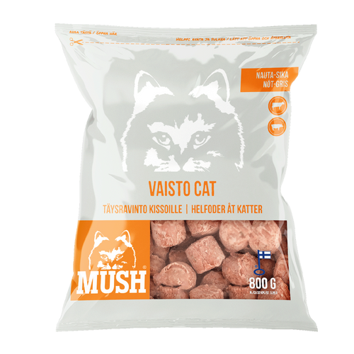 Mush Vaisto® Kattekjøtt Hvit (storfekjøtt - svin) - 3 kg