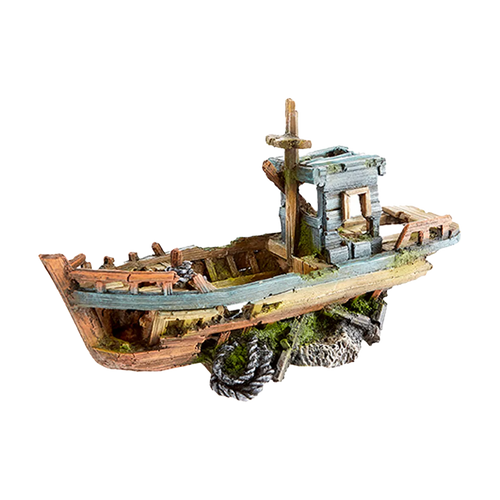 Vrakfiskebåt - 29,7 x 10,5 x 16,7 cm